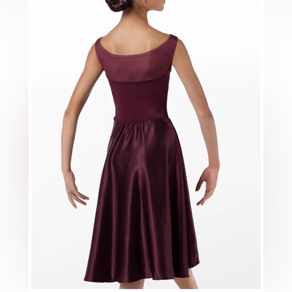Weissman Charmeuse cutaway Chasing Cars dance costume / dress Size LC / 14 - Picture 2 of 13